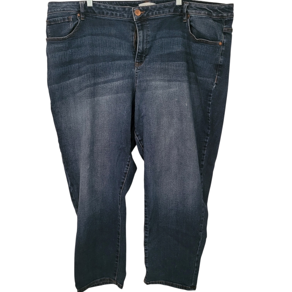 Lane Bryant Plus Low Rise Boyfriend Jeans Bluw sz 28